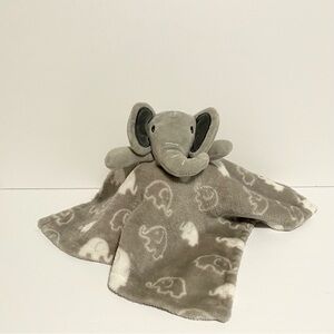 Necessities TenderTyme Blue Elephant Lovey Baby Security Blanket Swirl Plush